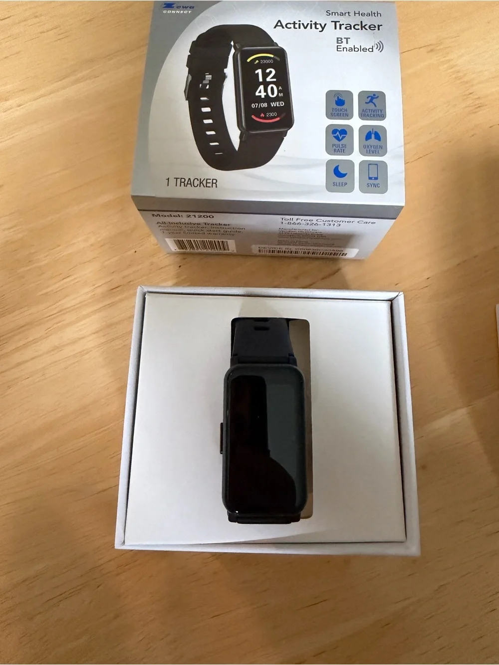 Connect Black Smart Health Activity Tracker with BT